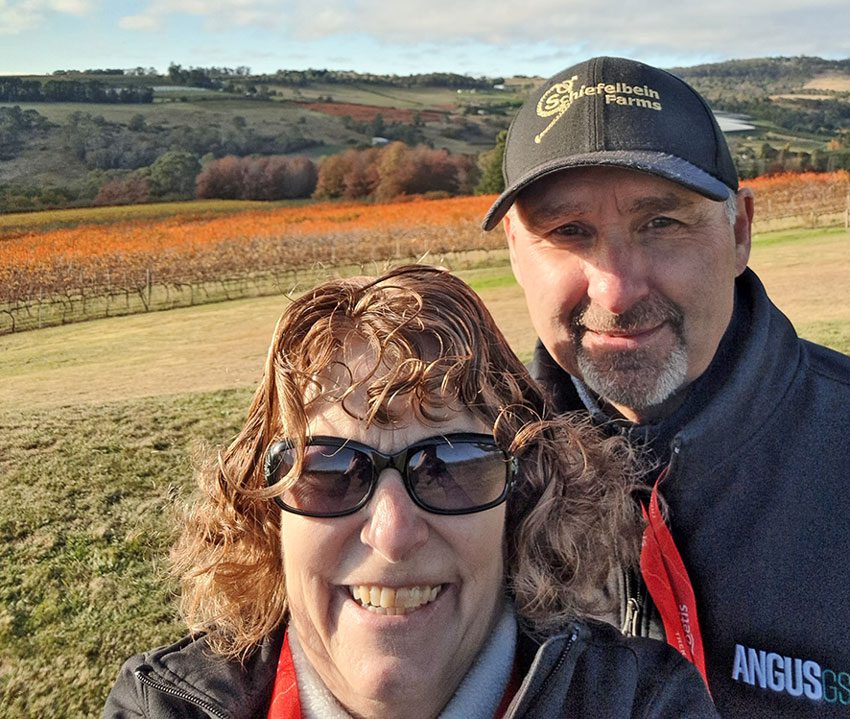 Schiefelbeins enjoy a warm, worthwhile visit Down Under