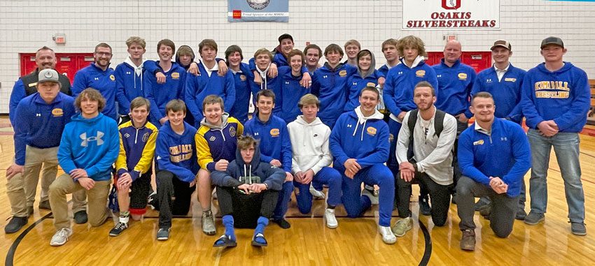 Kimball wrestlers outstanding at Osakis