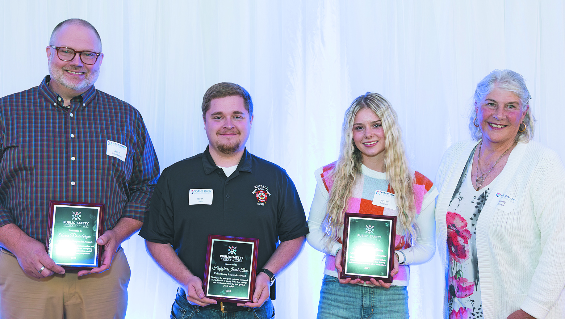 Kimball residents honored by Public Safety Foundation serving Central Minnesota