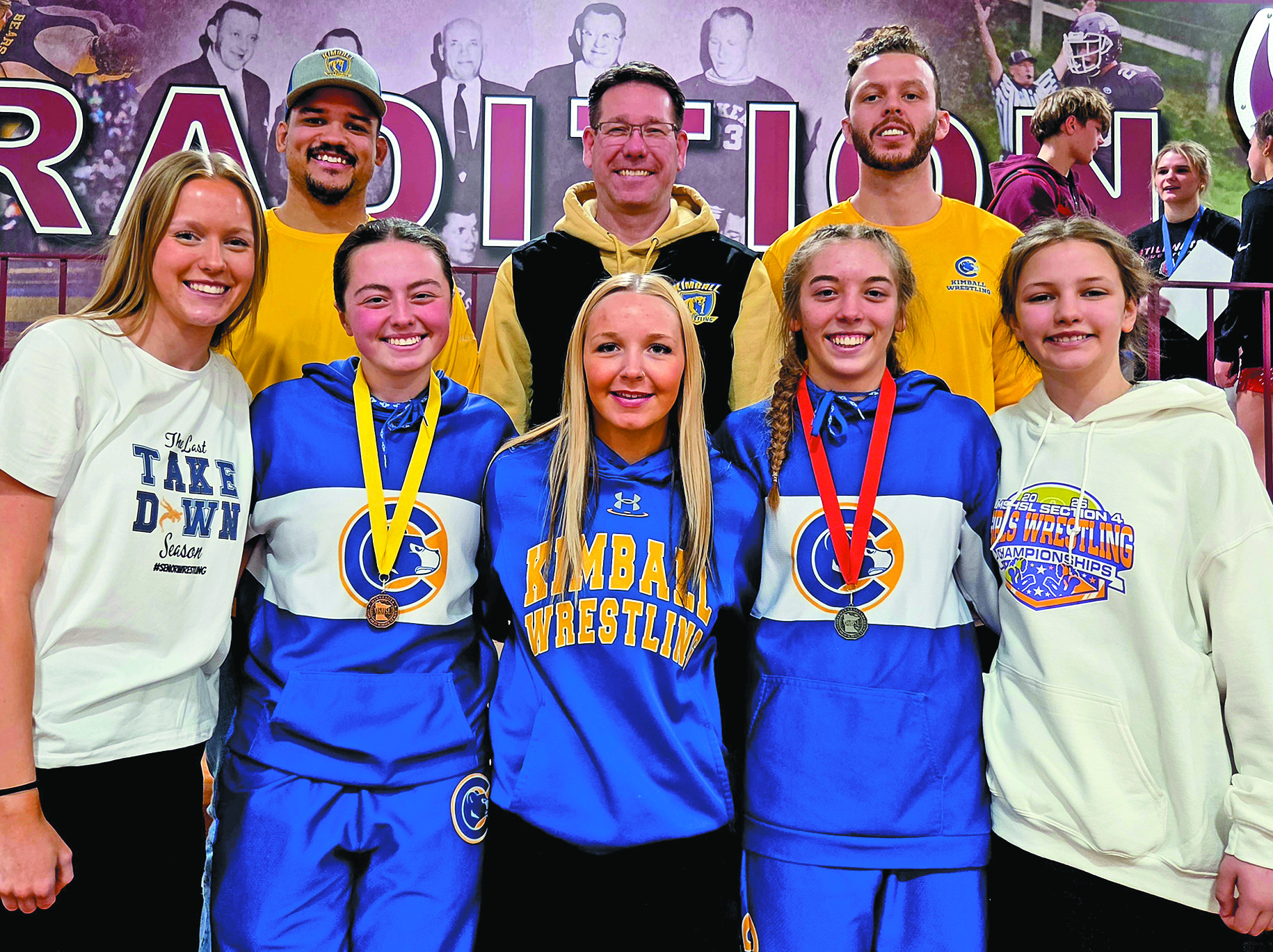 Kimball’s VanNurden stamps ticket tostate girls wrestling tourney