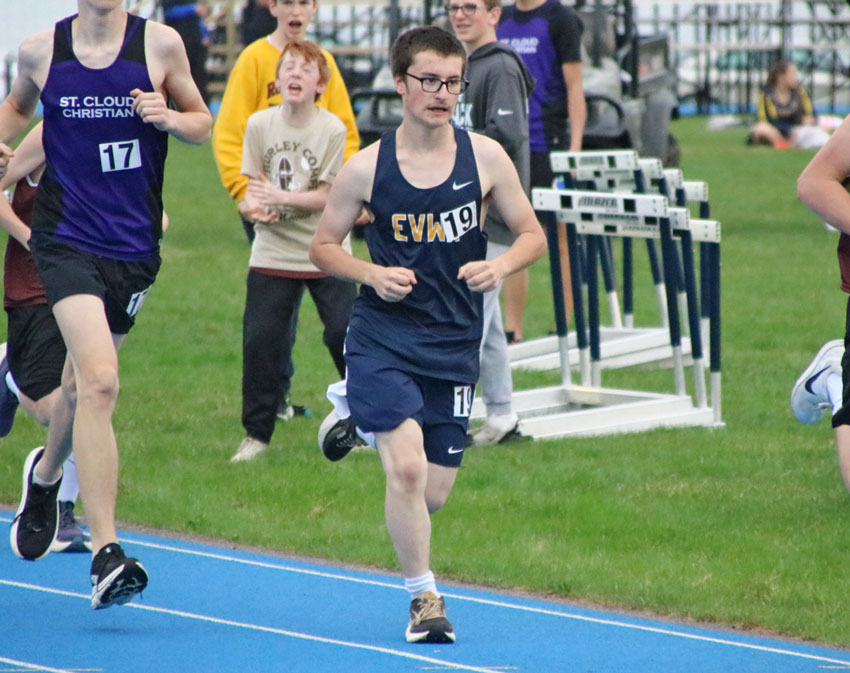 EV-W/K track and field athletes succeed athome meet